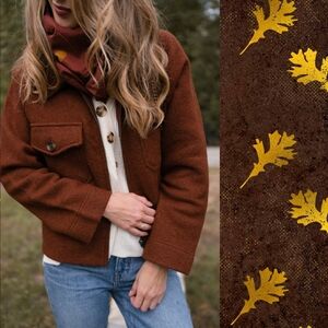 MADEWELL Johnsville Wool Sweater Jacket in Heather Brick